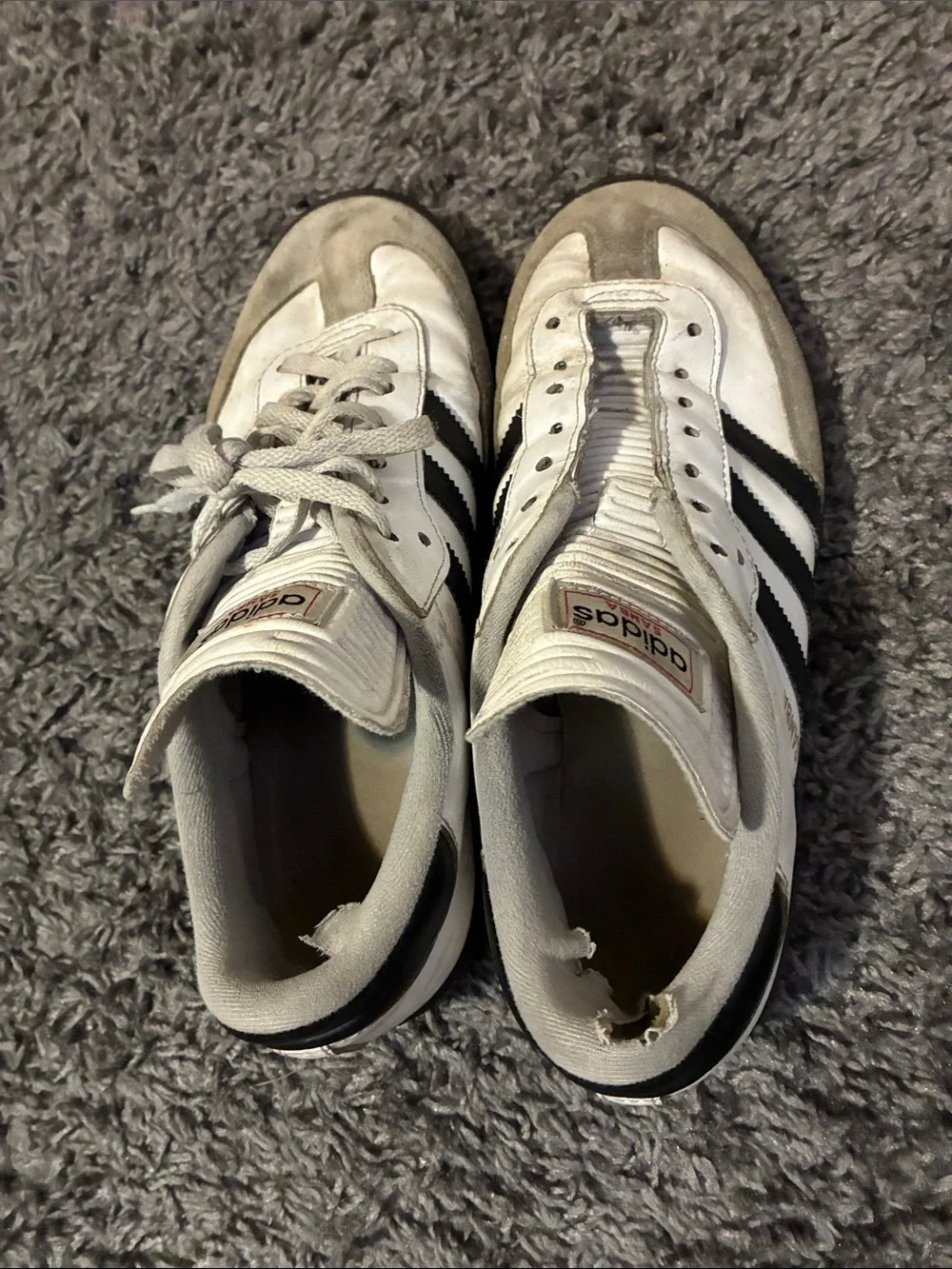 White adidas samba
